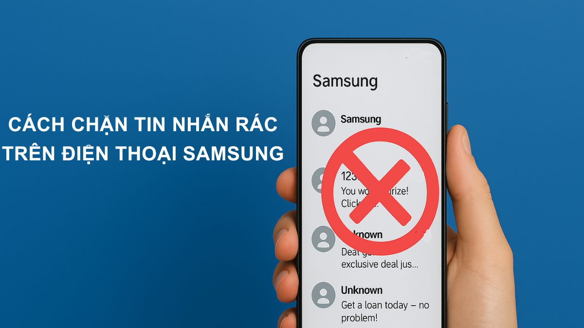 Cách chặn tin nhắn rác trên điện thoại Samsung dễ thực hiện